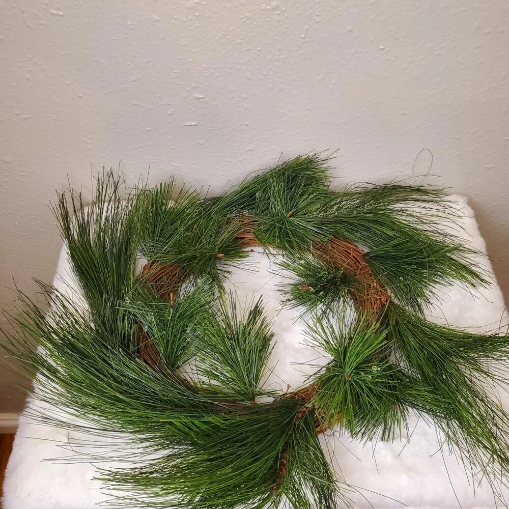10 Inch Pine Centerpiece Wreath Home Decor Candle Wreath